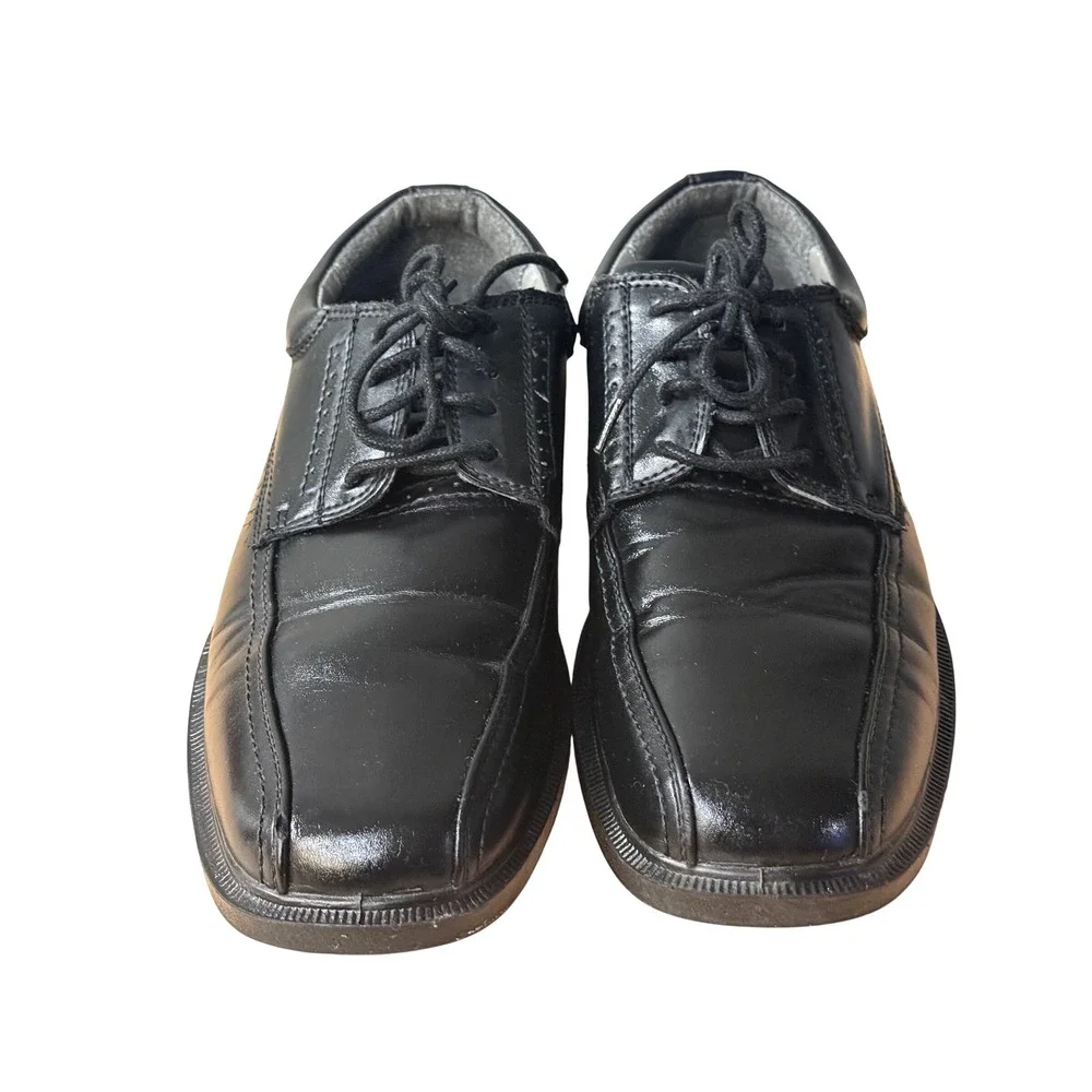 Deer Stags 902‎ Mens Black Leather Dress Shoes  Size 11M Williamsburg